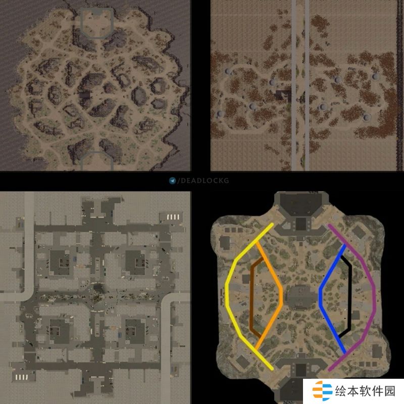 游戏原始的地图和草图