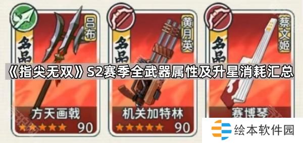 指尖无双S2全武器属性及升星消耗一览-S2赛季全武器属性及升星消耗汇总
